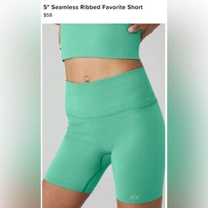 Alo Yoga Seamless Ribbed Shorts